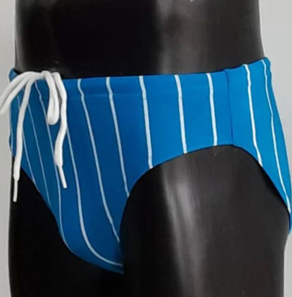 031 Men’ s Striped Swimming Brief – End of range clearance