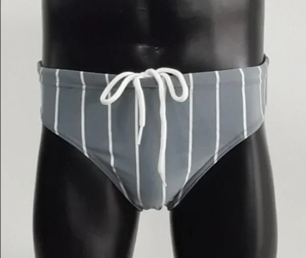 031 Men' s Striped Swimming Brief - End of range clearance - Image 9